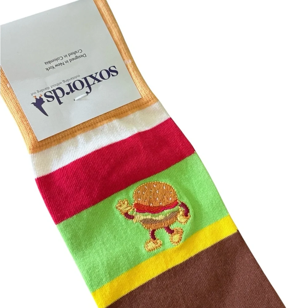 6 Pairs Of Soxfords Golden Arches  Hamburger Socks